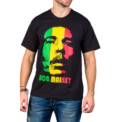 Camiseta Bob Marley Reggae Frente e Costas 110 M Preto 3