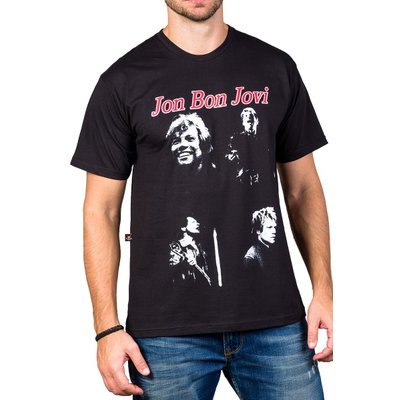 Camiseta Bon Jovi c/ Estampas 495 M Preto 3