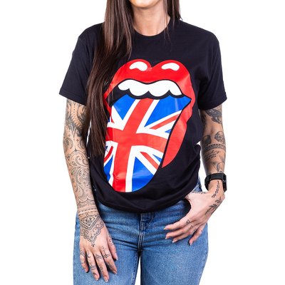 Camiseta Rolling Stones Logo Língua Inglaterra Gola Redonda