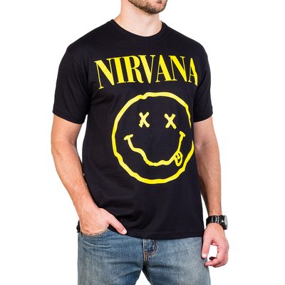 Camiseta Nirvana Smiley Masculina Gola c/ Elastano162 1