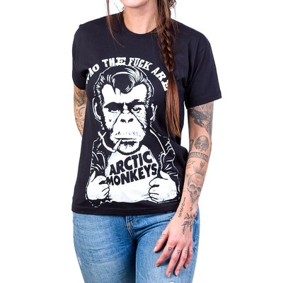 camiseta arctic monkeys macaco fumando cigarro gola redonda 2739 3