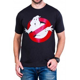 camiseta caca fantasmas logo preta 2702 2