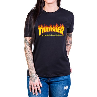 camiseta thrasher magazine logo fogo gola c elastano 2862 2