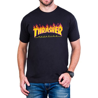 camiseta thrasher magazine logo fogo 100 algodao 2862 2