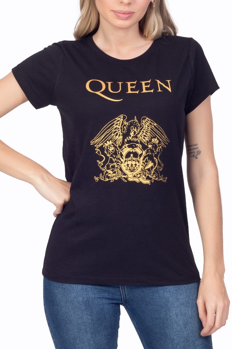 t shirt feminina queen logo 3