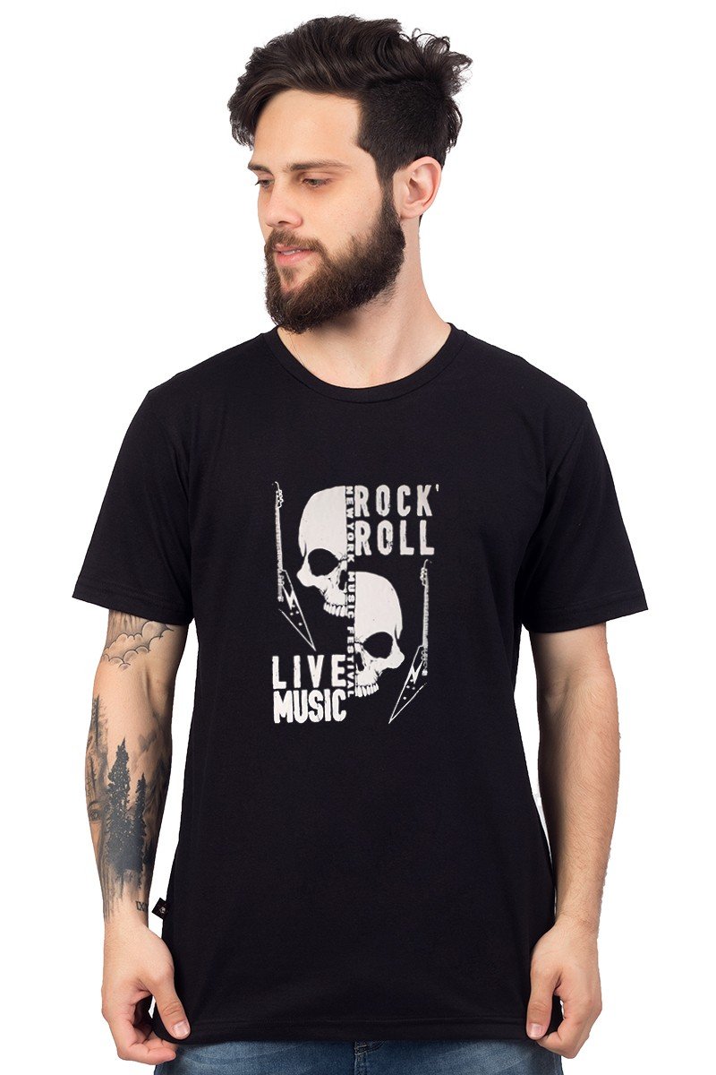 Camiseta rock Rock n Roll Save My Life Regata, 100% Algodão - Roquenrou