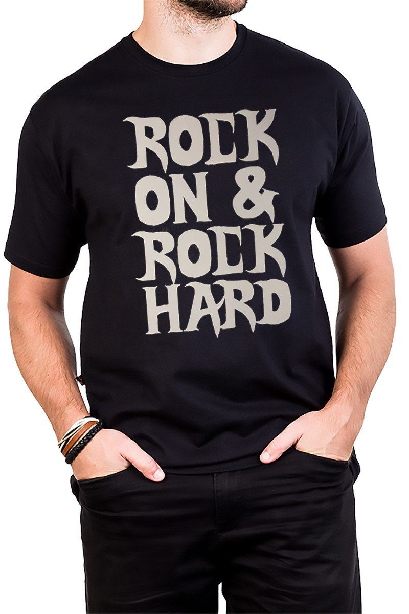 2900 m pr camiseta rock on rock hard unissex 2