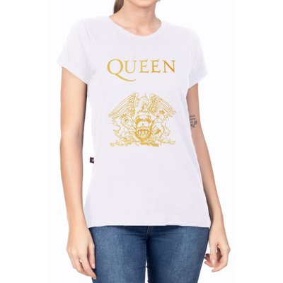tsh 549 br t shirt feminina queen logo branca 2