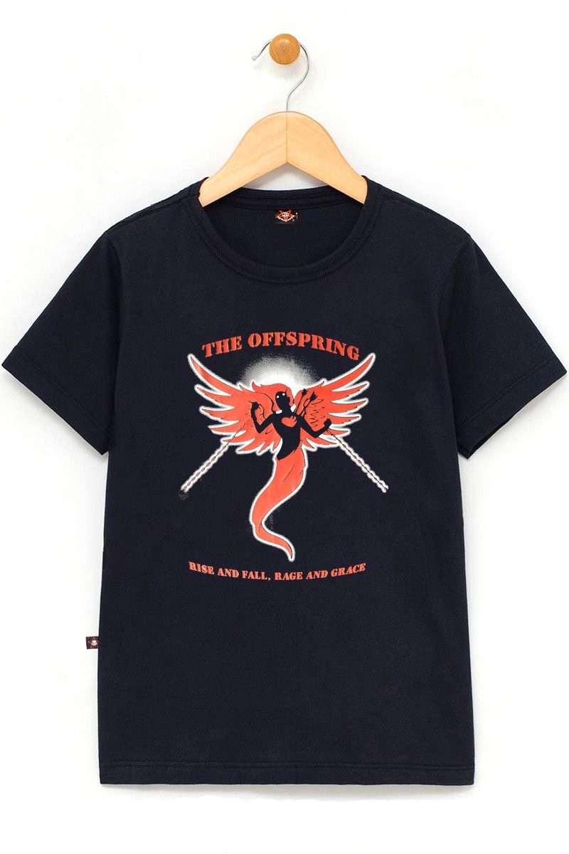 in632 u pr camiseta infantil the offspring rise and fall rage and grace 100 algodao