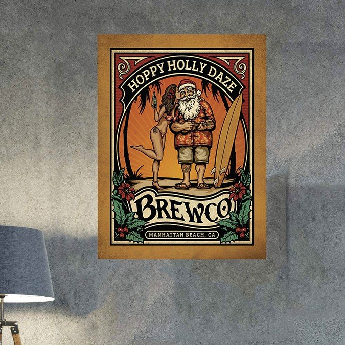 plc 0264 placa decorativa hoppy holly daze brewco 2