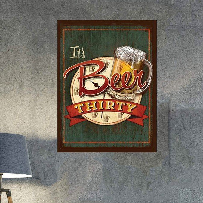 plc 0270 placa decorativa its beer thirty 1
