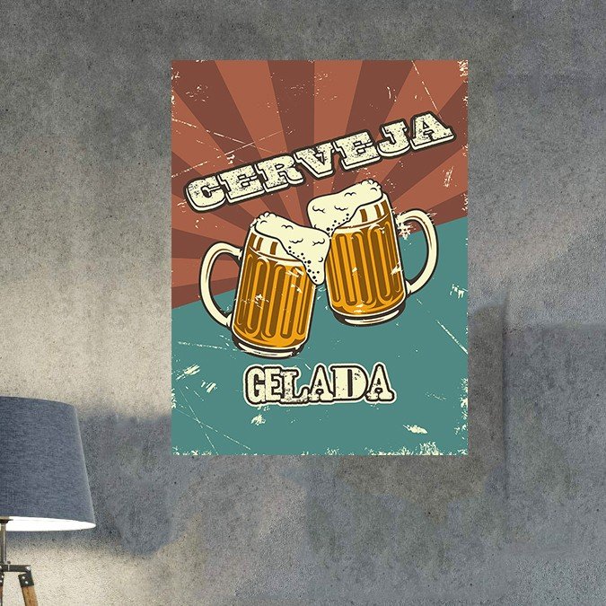 plc 0322 placa decorativa cerveja gelada 2
