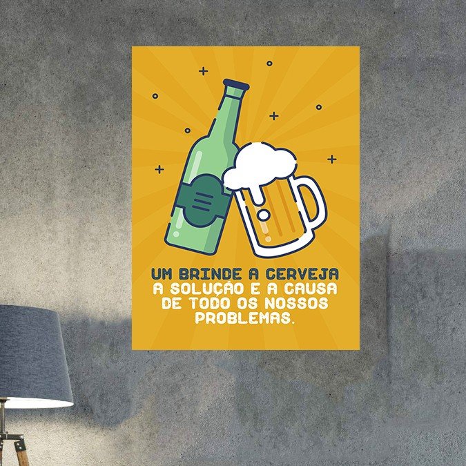 plc 0325 placa decorativa um brinde a cerveja 2