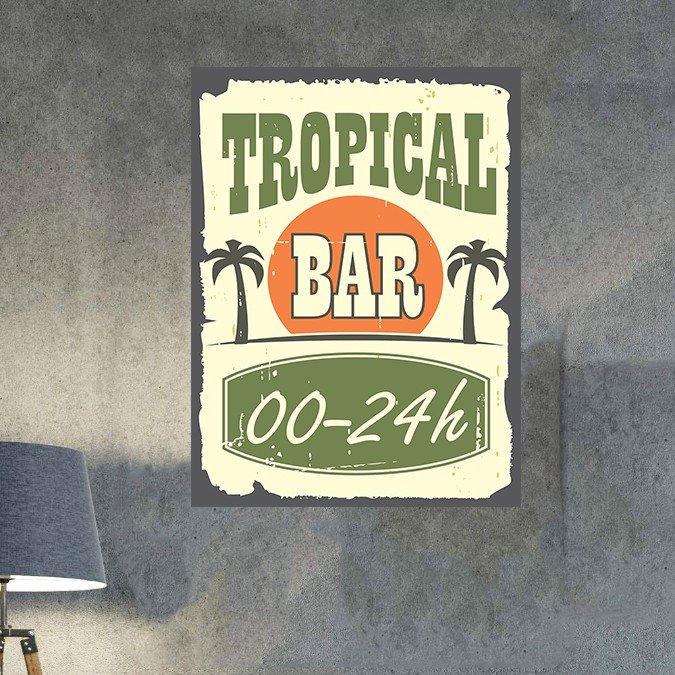 plc 0363 placa decorativa tropical bar 00 24h 2