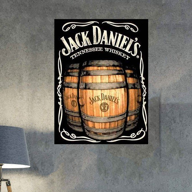 plc 0450 placa decorativa jack daniels tennessee whiskey 1