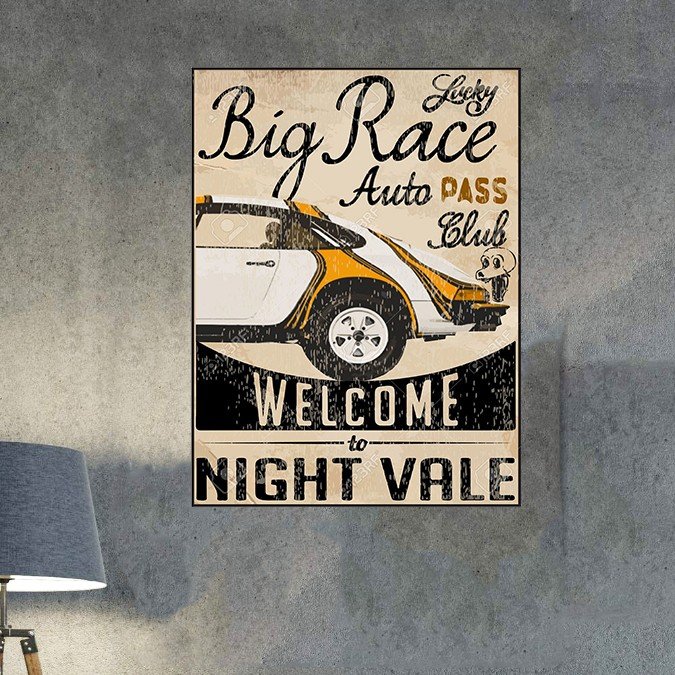plc 0562 placa decorativa big race auto pass club 1