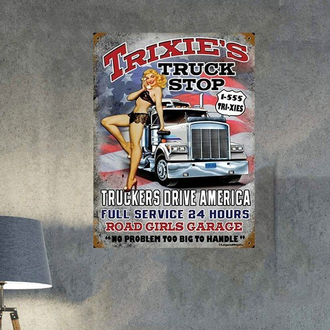 plc 0590 placa decorativa trixies truck stop 1