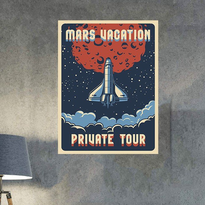 plc 0726 placa decorativa nave wars vacation 1