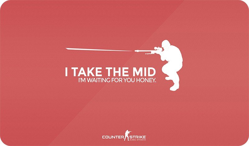 Mouse Pad Gamer Counter Strike Global Offensive M4 Vermelha