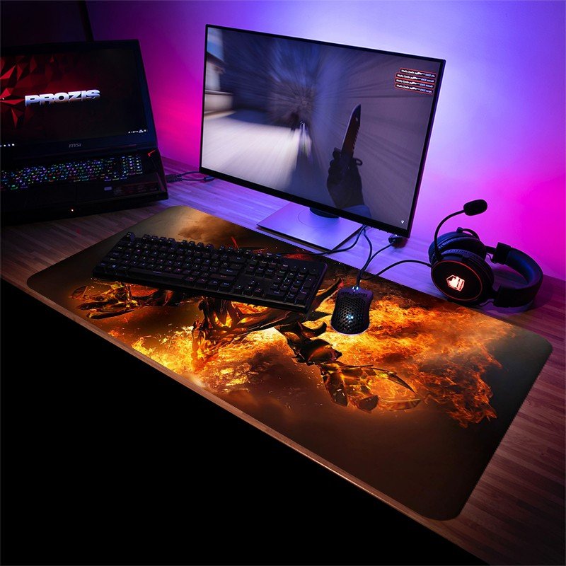 Mouse Pad Gamer Dota 2 Shadow Fiend Chamas