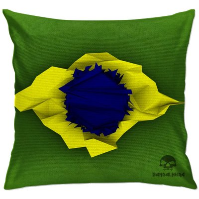 cap165 capa para almofada decorativa bandeira do brasil abstrato 1