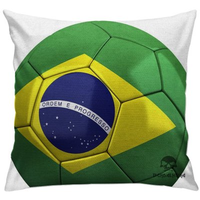 cap168 capa para almofada decorativa bandeira do brasil bola 2