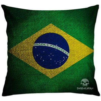 cap171 capa para almofada decorativa bandeira do brasil costura pequena 2
