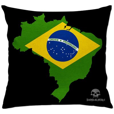 cap177 capa para almofada decorativa bandeira do brasil mapa 2