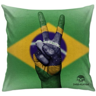 cap181 capa para almofada decorativa bandeira do brasil paz 2
