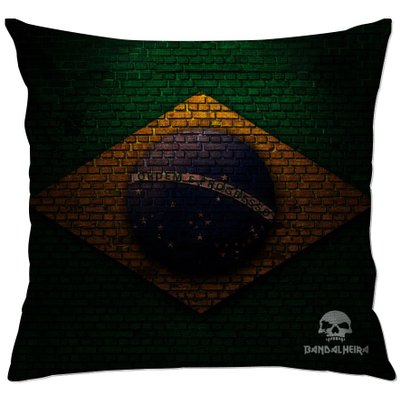 cap185 capa para almofada decorativa bandeira do brasil tijolos 2