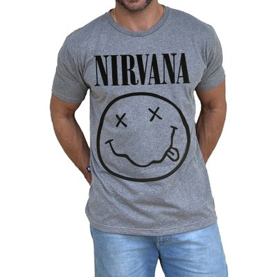 camiseta mescla nirvana frente corte