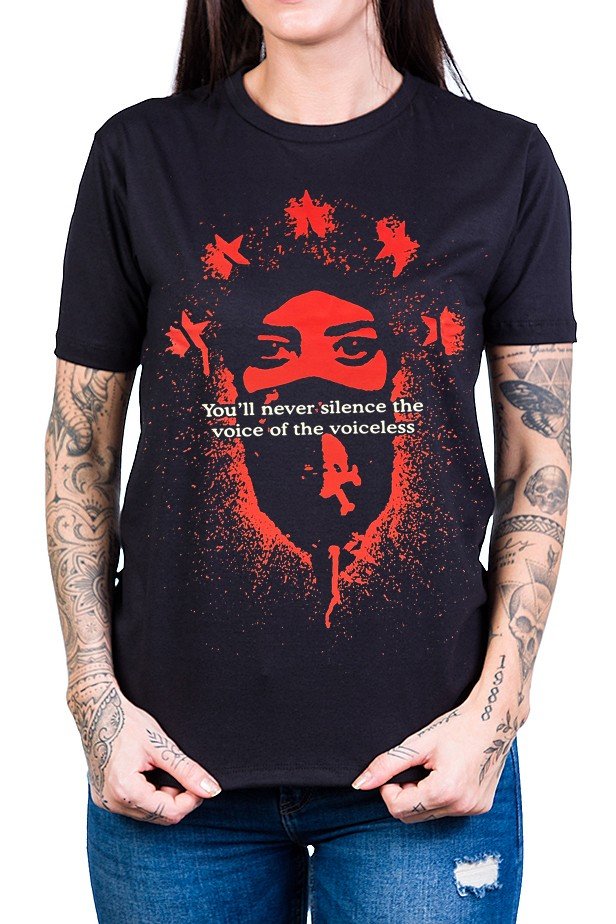 Camiseta Rage Against The Machine Gola C Elastano Unissex