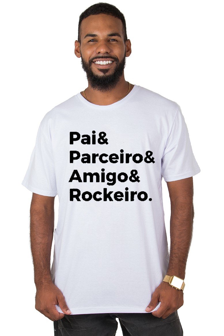 Camiseta Pai Rockeiro